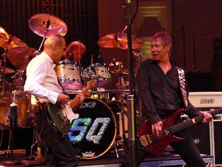 Francis and Rhino rocking out at the BBC