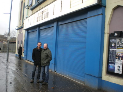 Lee and Craig outside the O2 Academy in Glasgow
