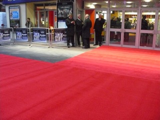 The entrance to the Odeon with that brand new red carpet