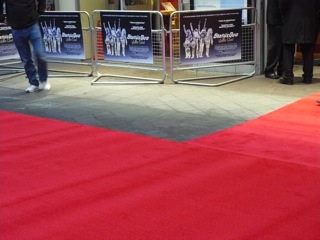The entrance to the Odeon with that brand new red carpet